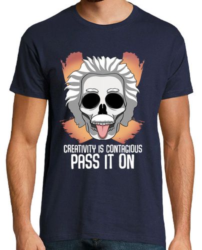 Camiseta Hombre Manga Corta cráneo creativo de einstein laTostadora - latostadora.com - Modalova