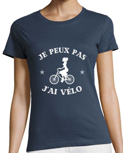Camiseta mujer No puedo tener una bicicleta humor bici - latostadora.com - Modalova