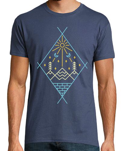 Camiseta naturaleza geometría abstracta 1 - latostadora.com - Modalova