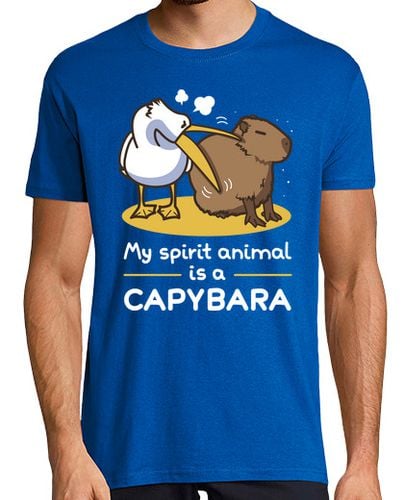 Camiseta Hombre Manga Corta My spirit animal is a capybara 2 laTostadora - latostadora.com - Modalova