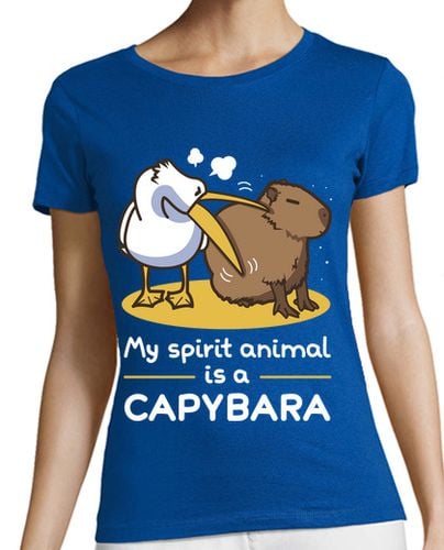 Camiseta Mujer Manga Corta My spirit animal is a capybara 2 laTostadora - latostadora.com - Modalova