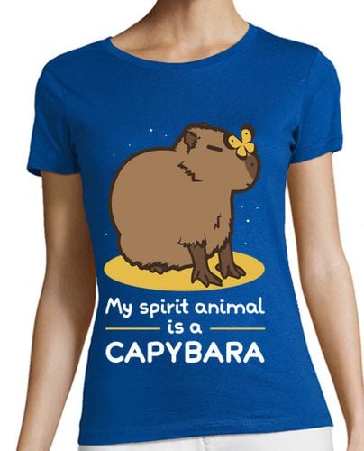 Camiseta Mujer Manga Corta My spirit animal is a capybara laTostadora - latostadora.com - Modalova