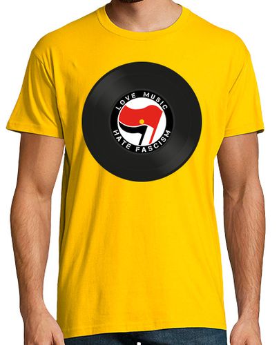 Camiseta Love music hate fascism - latostadora.com - Modalova