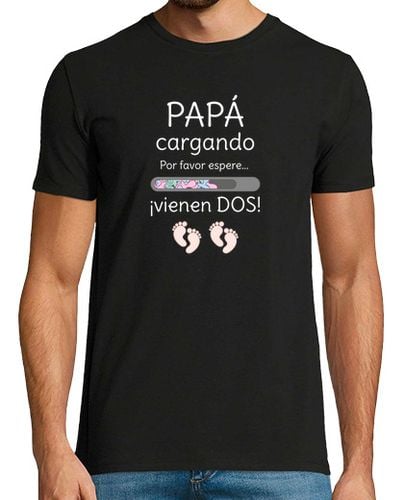 Camiseta Hombre Manga Corta FUTURO PAPÁ GEMELOS laTostadora - latostadora.com - Modalova