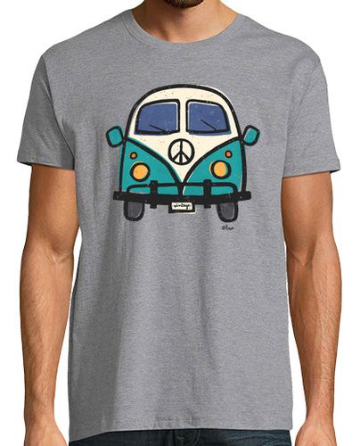 Camiseta Retro Hippy Van laTostadora - latostadora.com - Modalova