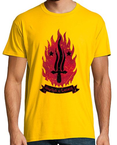 Camiseta Giustizia e Liberta - Red Flame - latostadora.com - Modalova