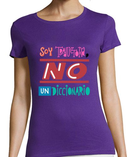 Camiseta Mujer Manga Corta Traductora Diccionario laTostadora - latostadora.com - Modalova