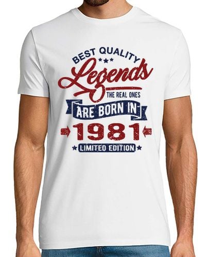 Camiseta Hombre Manga Corta Leyenda de 1981 laTostadora - latostadora.com - Modalova