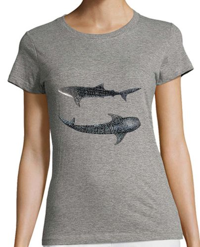 Camiseta Mujer Manga Corta Tiburones ballenas camiseta chica laTostadora - latostadora.com - Modalova