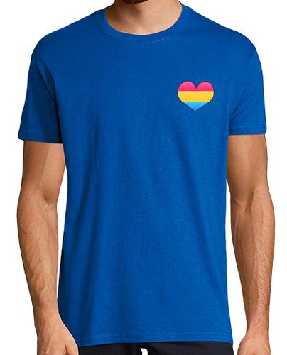 Camiseta Hombre Manga Corta Corazón de Pansexual laTostadora - latostadora.com - Modalova