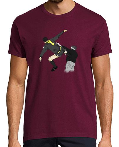 Camiseta Camiseta burdeos h - Eric Cantona patada antifascista - latostadora.com - Modalova