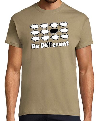 Camiseta Hombre Manga Corta Be Different - Oveja Negra laTostadora - latostadora.com - Modalova