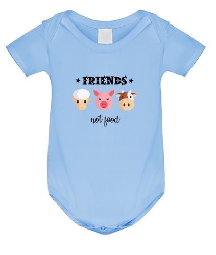 Body Bebé Friends, not food. Body antiespecista. laTostadora - latostadora.com - Modalova