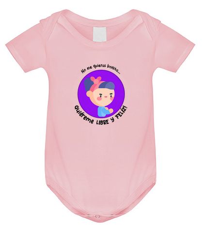 Body Bebé Body feminista. Libre y felíz. laTostadora - latostadora.com - Modalova