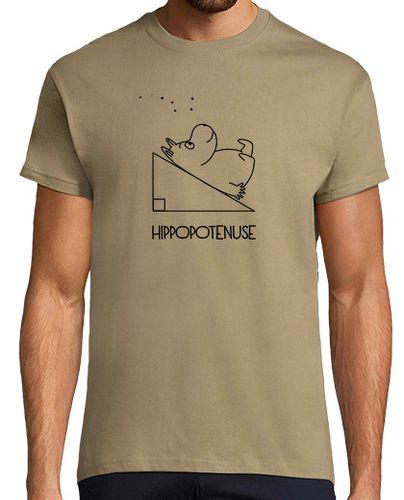 Hippopotenuse - Camiseta hombre básica - latostadora.com - Modalova