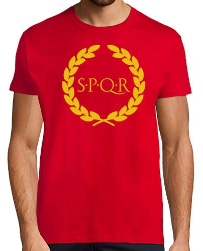 Camiseta SPQR laurel dorado - latostadora.com - Modalova