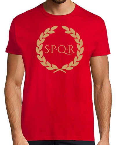 Camiseta SPQR laurel dorado 2 - latostadora.com - Modalova
