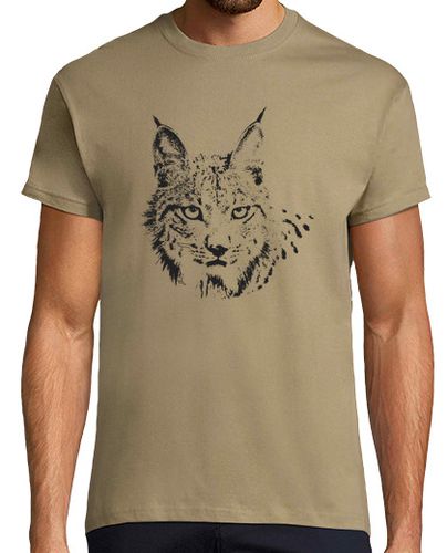 Camiseta Hombre Manga Corta Lince-tinta negra laTostadora - latostadora.com - Modalova