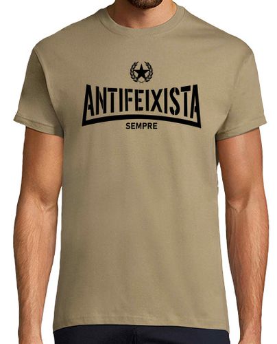 Camiseta Camiseta caki h - Antifeixista sempre negre - latostadora.com - Modalova
