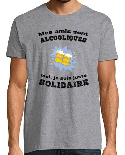 Camiseta amigos alcohólicos, humor solidario - latostadora.com - Modalova