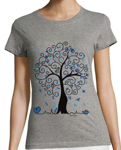 Camiseta Mujer Manga Corta Árbol de la vida puzzle laTostadora - latostadora.com - Modalova