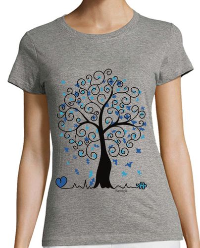 Camiseta mujer Árbol de la vida puzzle - latostadora.com - Modalova