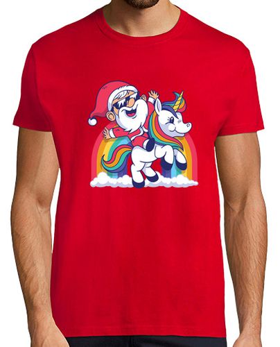 Camiseta Santa Unicornio Navidad - latostadora.com - Modalova