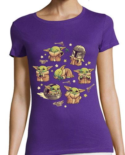 Camiseta mujer Baby Yoda Mandalorian Cute Child Kawaii laTostadora - latostadora.com - Modalova