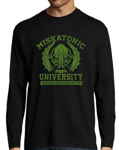 Camiseta Hombre Manga Larga universidad miskatonic de cthulhu laTostadora - latostadora.com - Modalova