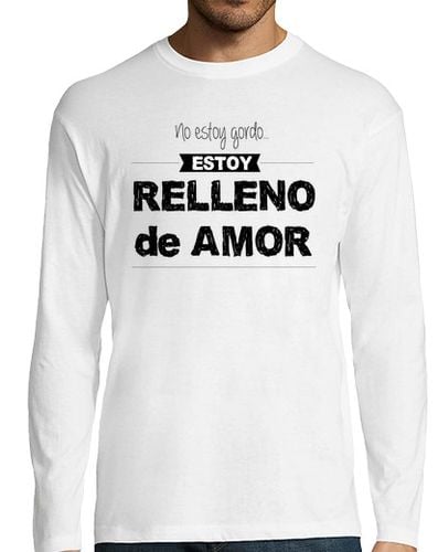 Camiseta Hombre Manga Larga Relleno de amor laTostadora - latostadora.com - Modalova