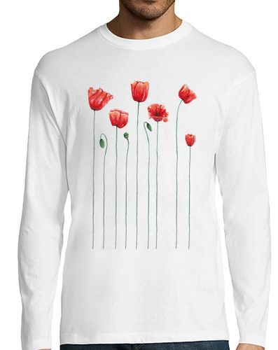 Camiseta Hombre Manga Larga Tiempo de amapolas laTostadora - latostadora.com - Modalova