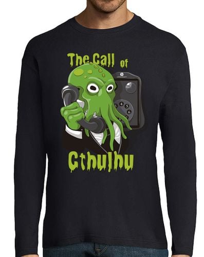 Camiseta Hombre Manga Larga la llamada de cthulhu laTostadora - latostadora.com - Modalova