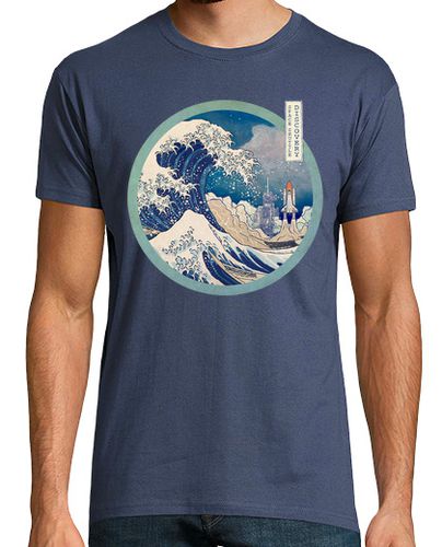 Camiseta The Great Wave - Space Shuttle Night - latostadora.com - Modalova
