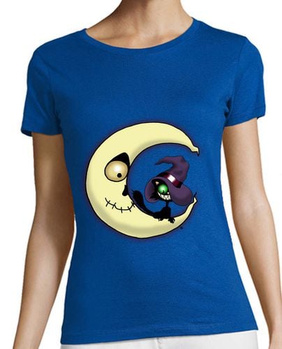 Camiseta Mujer Manga Corta El gato sobre la luna laTostadora - latostadora.com - Modalova