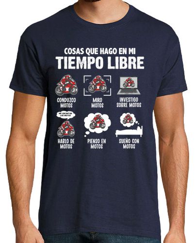 Camiseta Me Encantan Las Motos Regalo Motero Biker Motociclismo - latostadora.com - Modalova