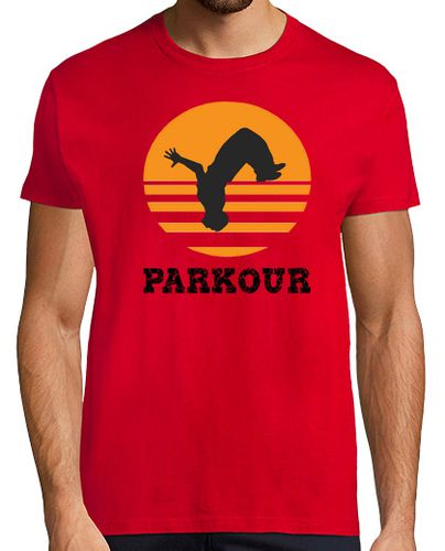 Camiseta Hombre, manga corta, rojo, calidad extra, parkour - latostadora.com - Modalova