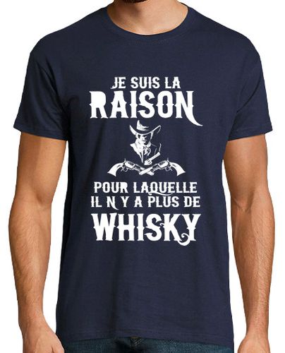 Camiseta whisky de vaquero - razón - humor - latostadora.com - Modalova