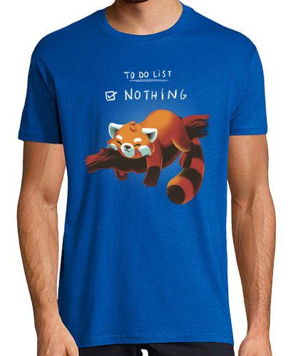 Camiseta Cute panda rojo - to do list lazy animal - latostadora.com - Modalova