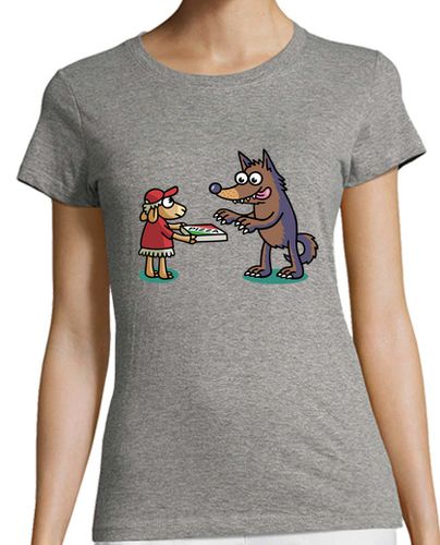 Camiseta mujer Pizza Wolf - latostadora.com - Modalova