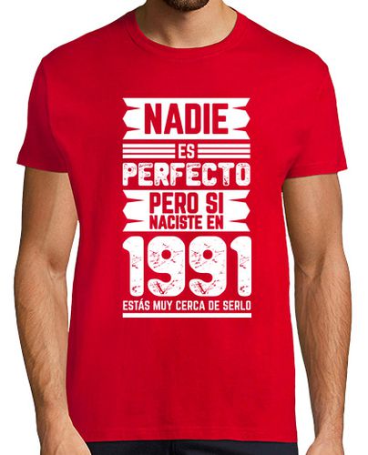 Camiseta Nadie Es Perfecto 1991 - latostadora.com - Modalova
