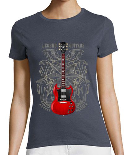 Camiseta mujer Guitarra eléctrica legendaria SG - latostadora.com - Modalova