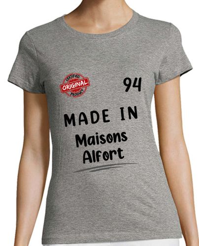 Camiseta mujer hecho en Maisons Alfort - latostadora.com - Modalova