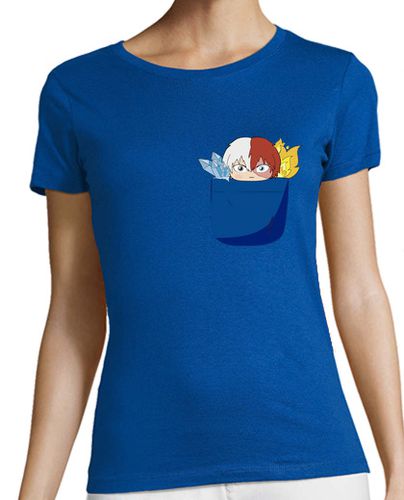 Camiseta mujer My Half n Half Hero - Pocket - latostadora.com - Modalova