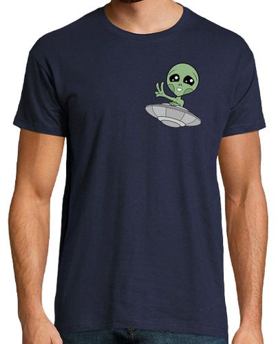 Camiseta Alien de la V - Costado Camiseta - latostadora.com - Modalova