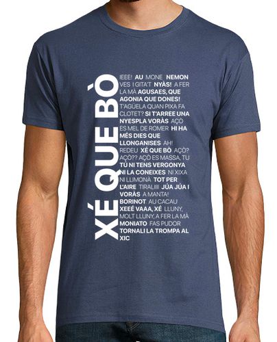 Camiseta Hombre Manga Corta Xé que bò - Samarreta en valencià B - UNISEX laTostadora - latostadora.com - Modalova