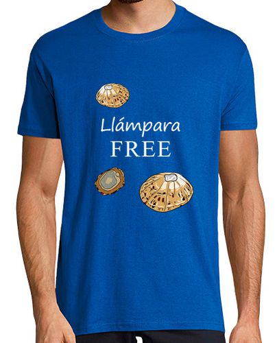 Camiseta Hombre Manga Corta Camiseta Llámpara free letras blancas laTostadora - latostadora.com - Modalova