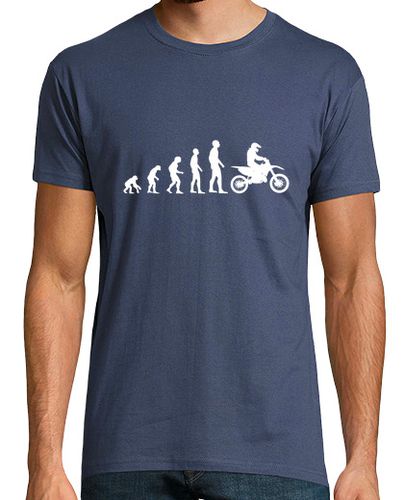 Camiseta evolución motocross humor moto cruzar - latostadora.com - Modalova