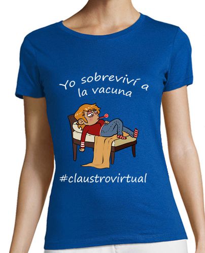 Camiseta mujer Vacuna mujer blanco - latostadora.com - Modalova