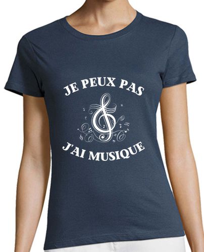 Camiseta mujer no puedo tener música, humor, músico - latostadora.com - Modalova