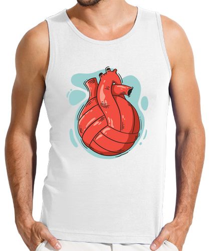 Camiseta Hombre Sin Mangas Amo el corazón de voleibol laTostadora - latostadora.com - Modalova